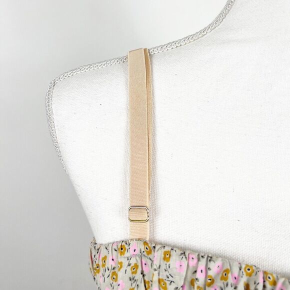 J Crew Summer Dress Size Medium Bubble Sundress Floral Sleeveless Straps Pockets - Picture 8 of 11